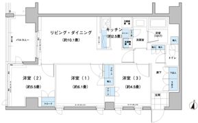 ガーデニエール砧レジデンスの間取り画像