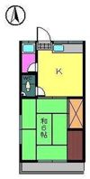 コーポいながきの間取り画像