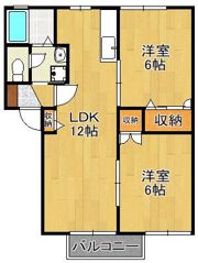 エスポワール中津熊の間取り画像