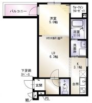 フジパレス東中浜の間取り画像