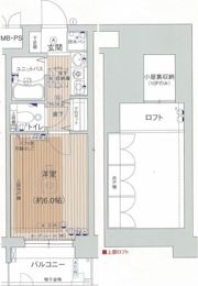 エステムコート梅田茶屋町デュアルスペースの間取り画像