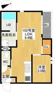 GRANDTIC西野並の間取り画像