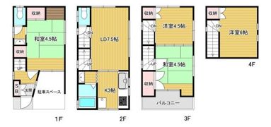 スイート中村町の間取り画像