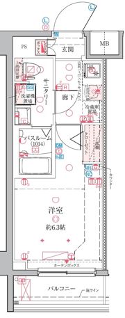 クレヴィスタ横浜綱島の間取り画像