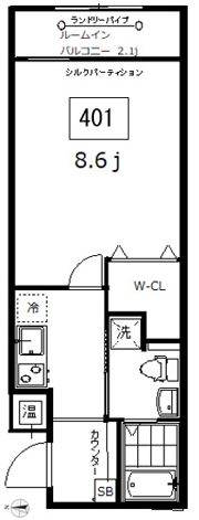 フォセット中村橋の間取り画像