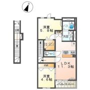 ラピスAの間取り画像