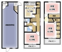 門真市三ツ島6住宅の間取り画像