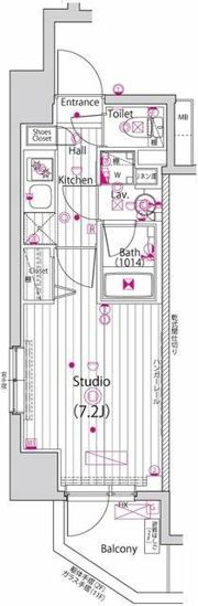 ガーラ・グランディ横濱関内の間取り画像