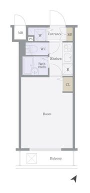 トーシンフェニックス芝浦ベイフォートの間取り画像