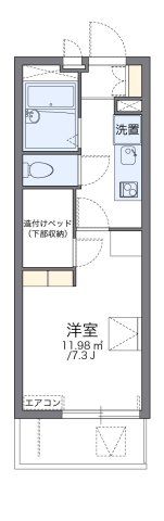 レオパレスピーコックの間取り画像