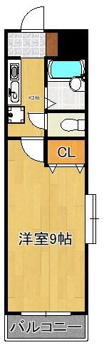 KMマンション産医大前の間取り画像