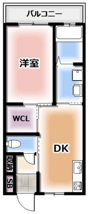 シャーメゾン灰塚B棟の間取り画像