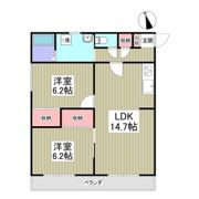 ビューハイツ講堂の間取り画像