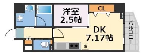 シーズンフラッツ新町の間取り画像