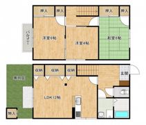 ドミール鼻岡 C棟の間取り画像