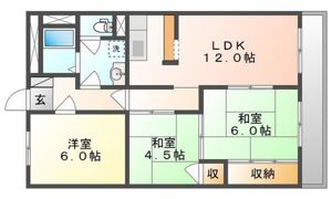 サンハイツ奥田の間取り画像