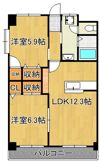 エクセレント本城の間取り画像