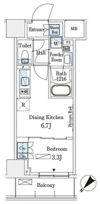 パークアクシス横浜伊勢佐木町通りの間取り画像