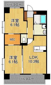 ヒルクレスト片野グランデIの間取り画像