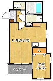 Cherim南方の間取り画像