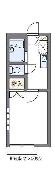 レオパレスグリーンヒルズ上水本町の間取り画像