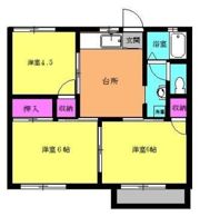 コーポかとうAの間取り画像