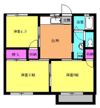コーポかとうAの間取り画像