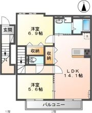 アムール壱番館の間取り画像