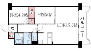 サンプラザ本山南の間取り画像