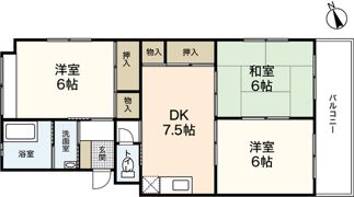 ナナツマチコーポA棟の間取り画像