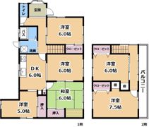 草津市矢橋町貸家の間取り画像