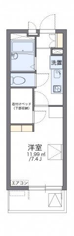 レオパレスドリームハウス枚方の間取り画像