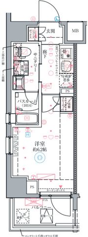 クレヴィスタ阪東橋Ⅲの間取り画像