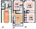 深田町貸家の間取り画像