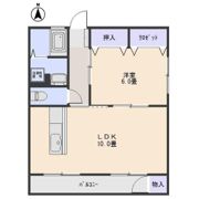 中沢マンションの間取り画像