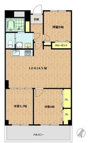 コープ行徳の間取り画像