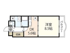 シオン北長瀬の間取り画像