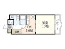シオン北長瀬の間取り画像