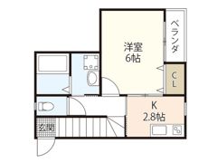 ユニクオーレ五日市Ⅰの間取り画像