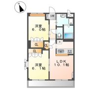 ランドマーク曙 壱番館の間取り画像