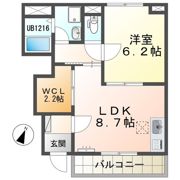 プラージュ鳴尾の間取り画像