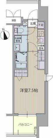 パルティール植田アネックスの間取り画像