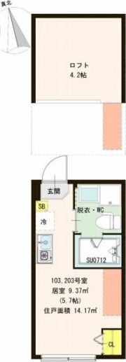 ルカセレーノの間取り画像