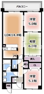 ミカド21の間取り画像