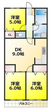 サニープレスキャッスルA棟の間取り画像