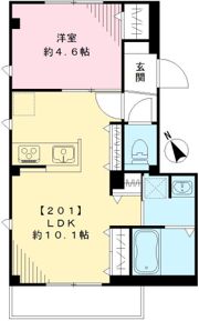 Casa Aries カーサアリエスの間取り画像