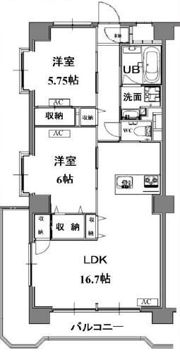 グランメール戸田の間取り画像