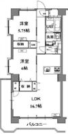 グランメール戸田の間取り画像
