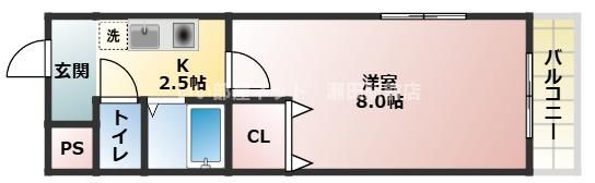 WAVE－KⅡの間取り画像