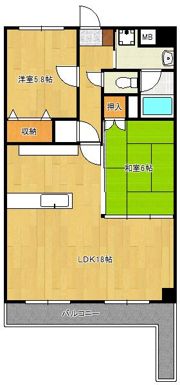 ニューガイア高野の間取り画像